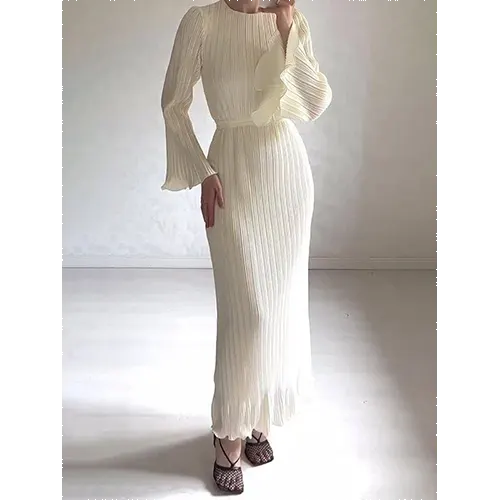 Urika | Robe De Soirée À Manches Longues Pour Femme | Maxi