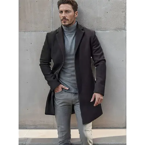 Orlo | Manteau Chaud Décontracté Pour Homme | Long