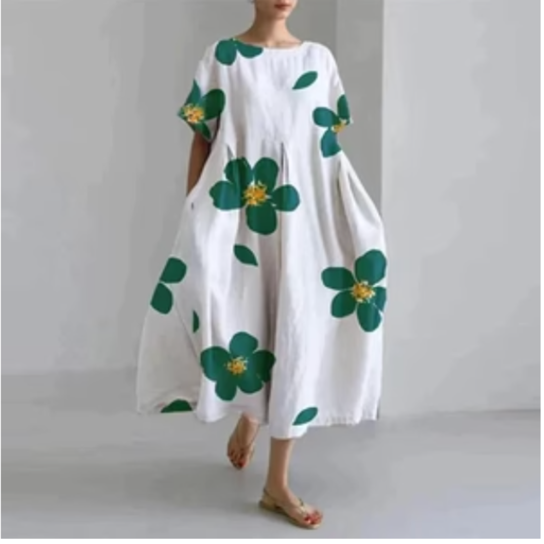 Robe décontractée et élégante à imprimé flora