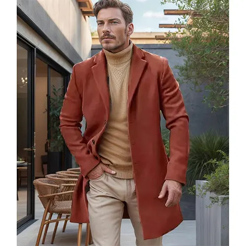 Orlo | Manteau Chaud Décontracté Pour Homme | Long