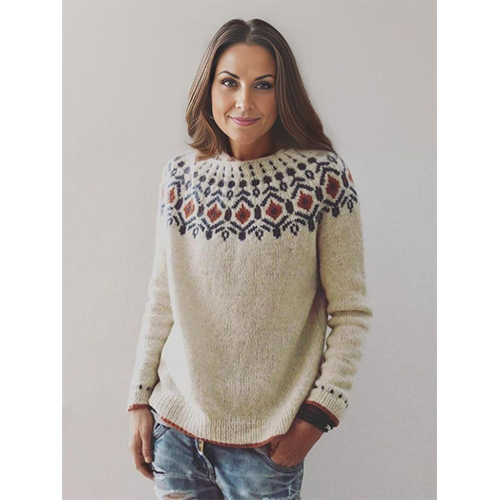 Lucille | Pull En Tricot Pour Femme | Col Ras Du Cou