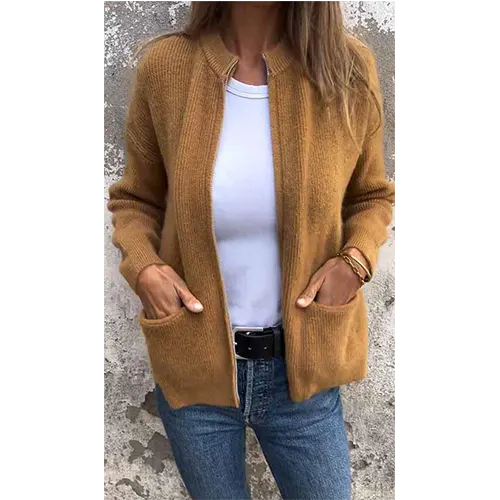 Wynneth | Cardigan Chaud Pour Femme | Fermeture Éclair