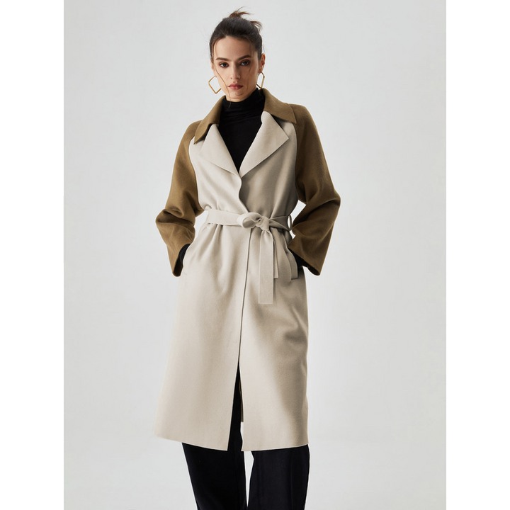 Manteau bicolore pour femmes