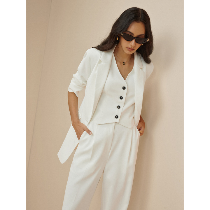 Blazer blanc pour femmes