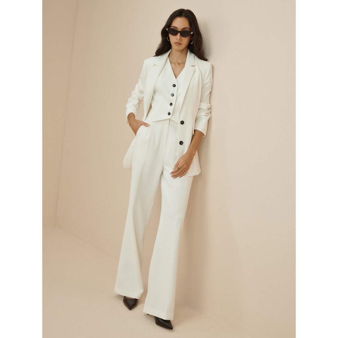 Blazer blanc pour femmes