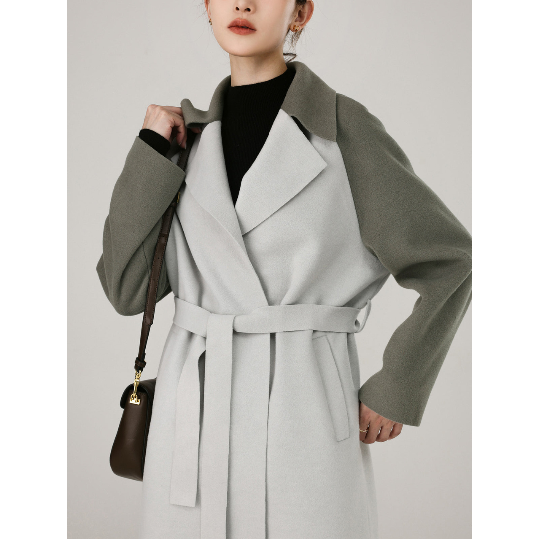 Manteau bicolore pour femmes