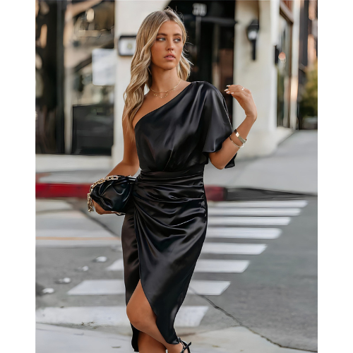 Kamila | Robe De Soirée Asymétrique Pour Femme | Mini