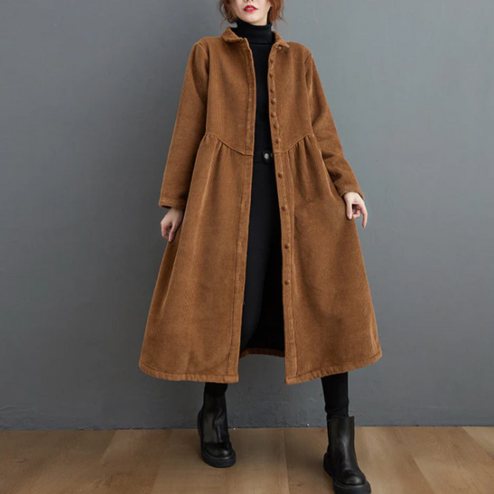 Manteau rétro long pour femme | hiver