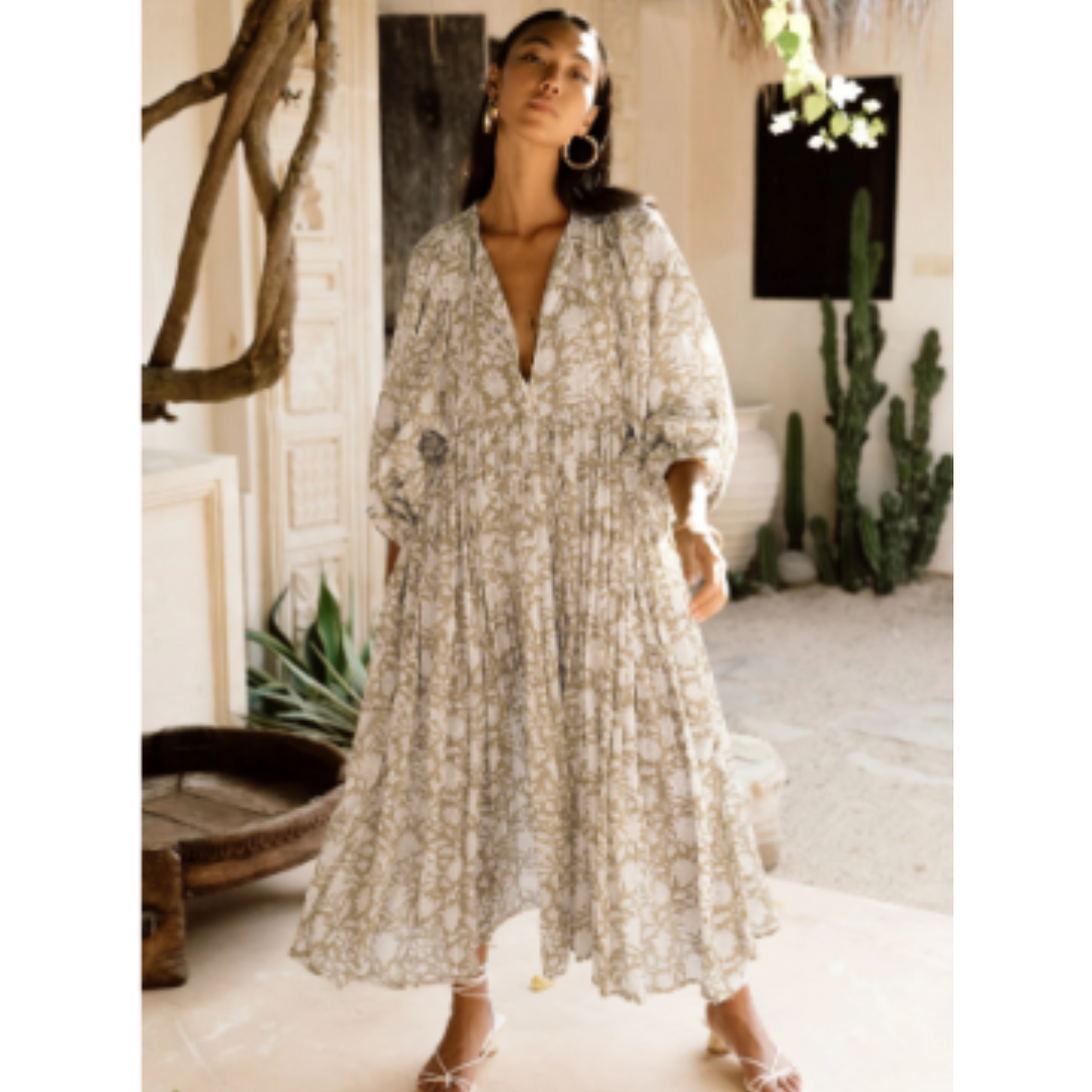 Rochellie | Robe D’été Surdimensionnée Pour Femmes | Midi