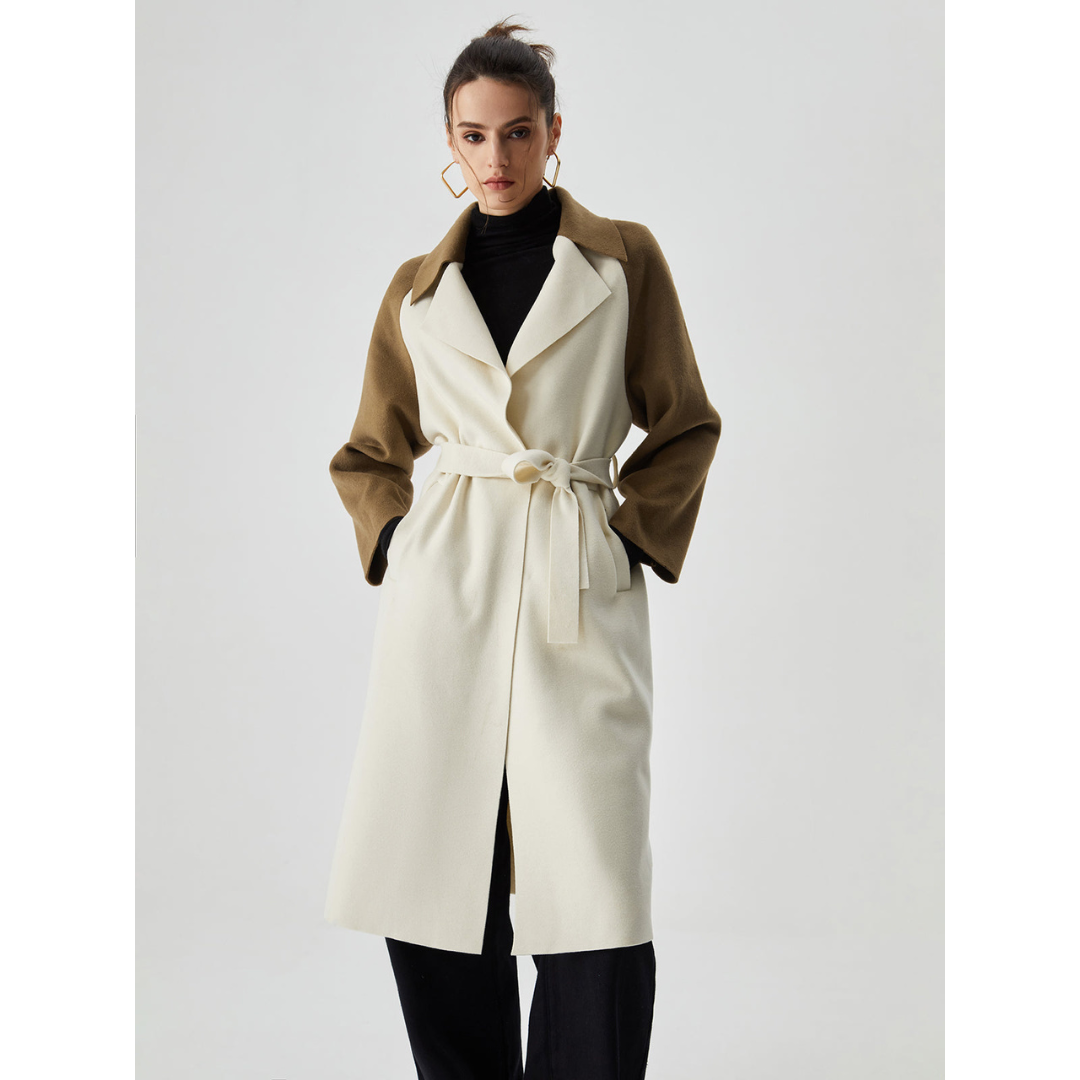 Manteau bicolore pour femmes