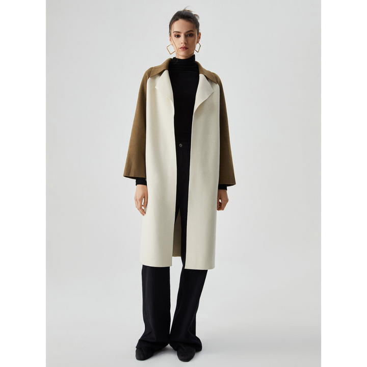 Manteau bicolore pour femmes