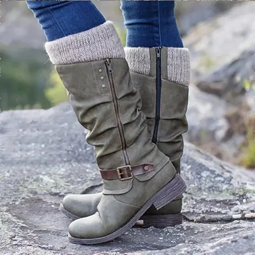 Darcie | Bottes Hautes Zippées Pour Femmes | Hiver