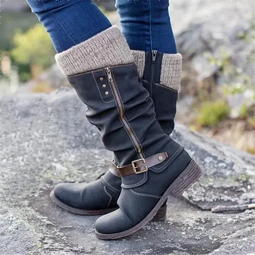 Darcie | Bottes Hautes Zippées Pour Femmes | Hiver