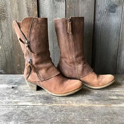 Drew | Bottes Hautes Zippées Pour Femmes | Ancienne