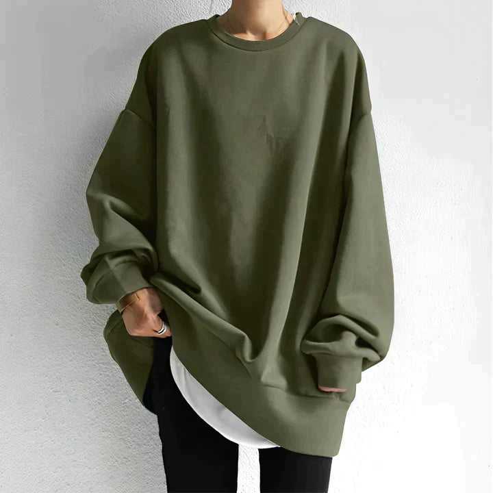 Eloisea | Sweat Shirt Oversized À Manches Longues Pour Femme | Chaud