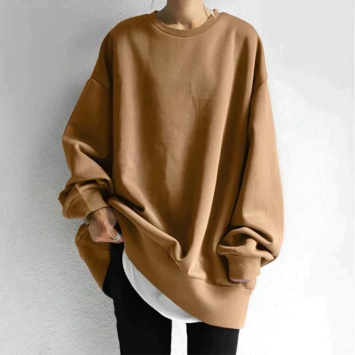 Eloisea | Sweat Shirt Oversized À Manches Longues Pour Femme | Chaud