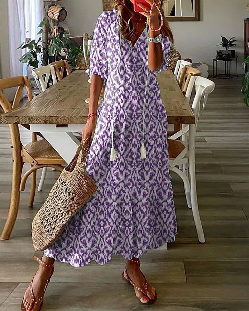 Florence | Robe D'été À Smocks Pour Femmes | Maxi