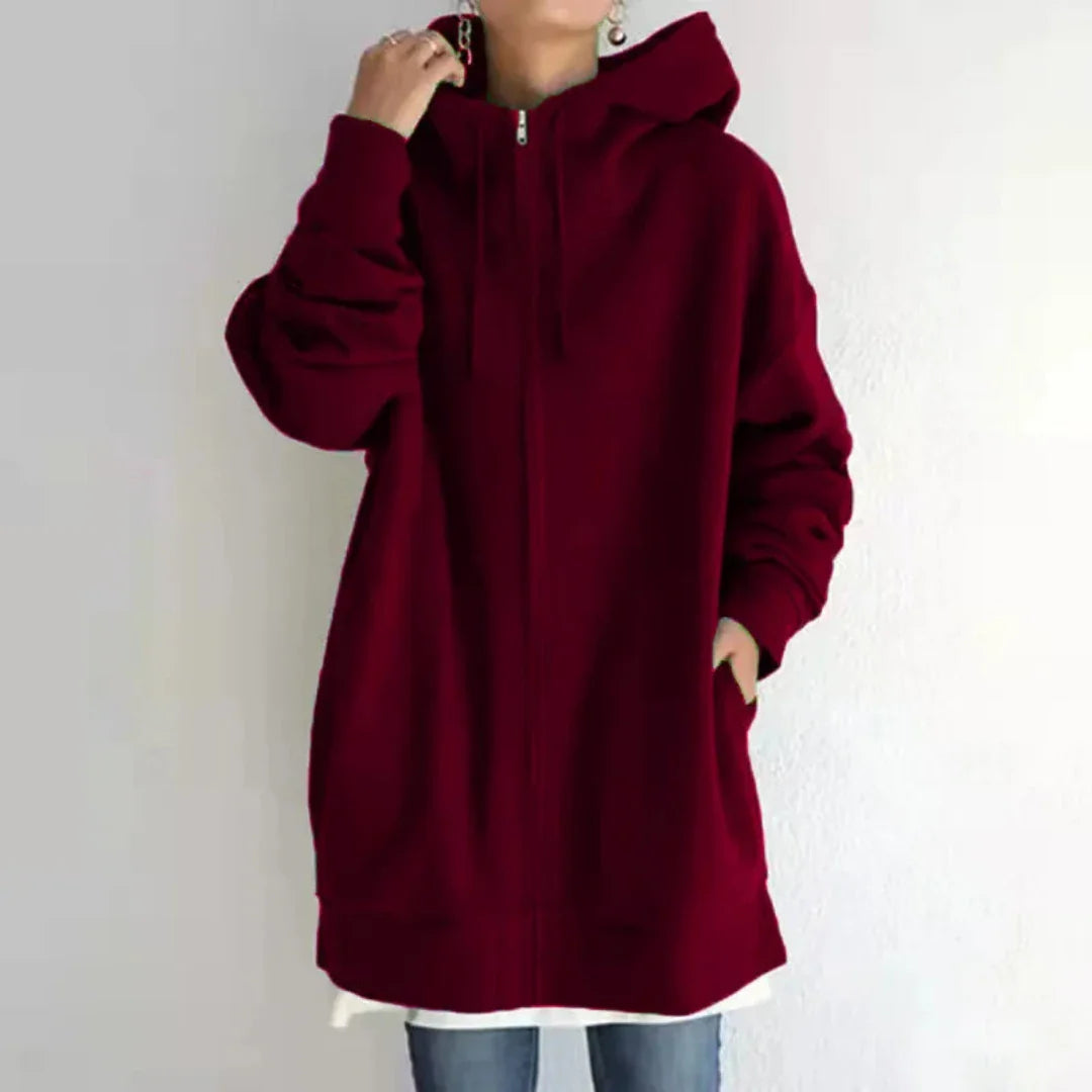 Kennedy | Femme Surdimensionné Longues Capuche Veste | Chaud