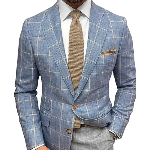 Noble | Blazer Habillé Pour Homme | Plaid