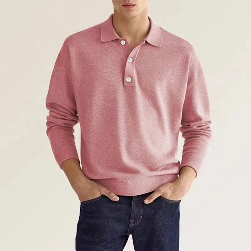 Marshall | Polo À Manches Longues Pour Hommes | Classique