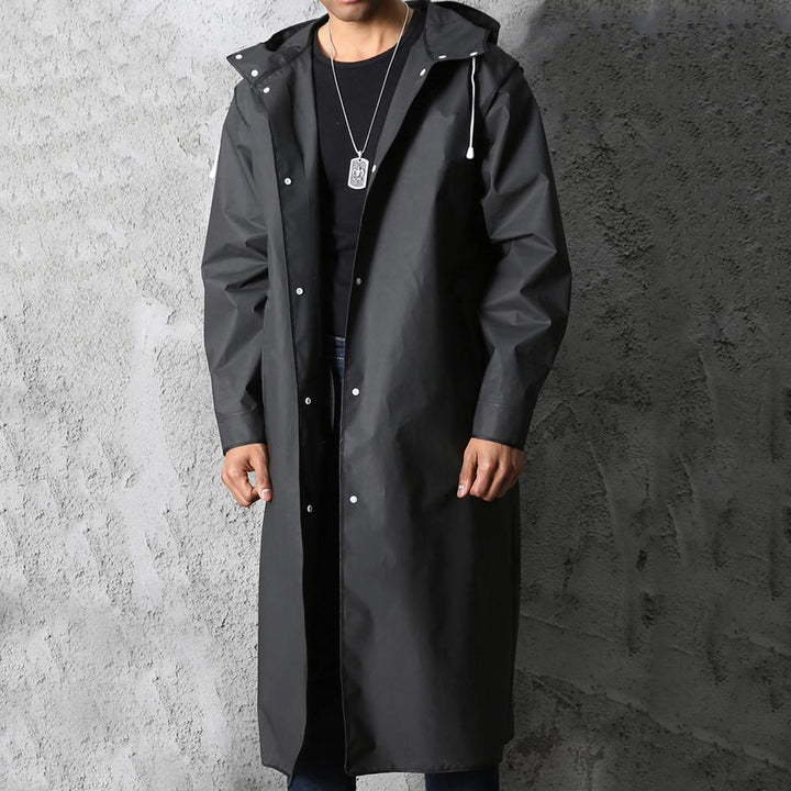 Tamas | Manteau De Pluie Imperméable À Capuche Pour Homme | Noir