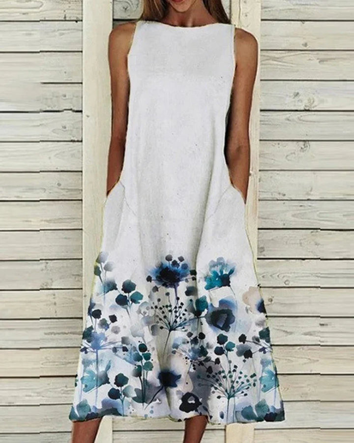 Ushika | Robe D'été À Imprimé Floral Pour Femme | Midi