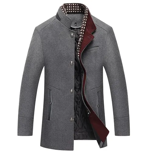 Benjamin | Homme Classique Winter Matelassé Manteau | Chaud