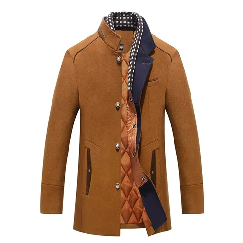 Benjamin | Homme Classique Winter Matelassé Manteau | Chaud