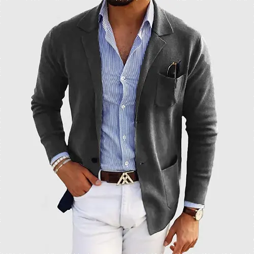 Xandros | Blazer À Manches Longues Pour Homme | Chaud